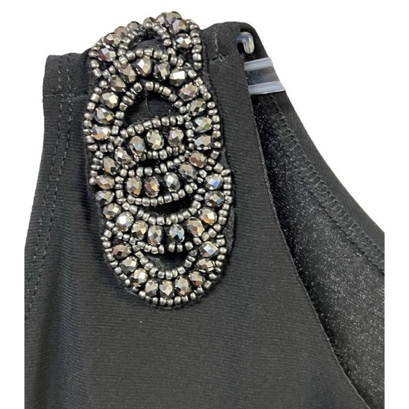 Collections Dressbarn Women’s Size 18 Black Sleeveless Cocktail Dress - Picture 3 of 4